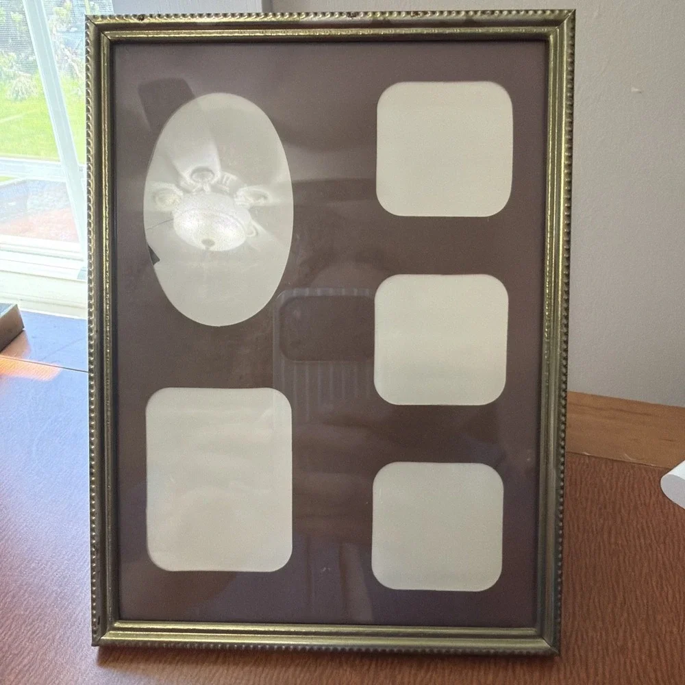 Vtg MCM Gold Frame 8